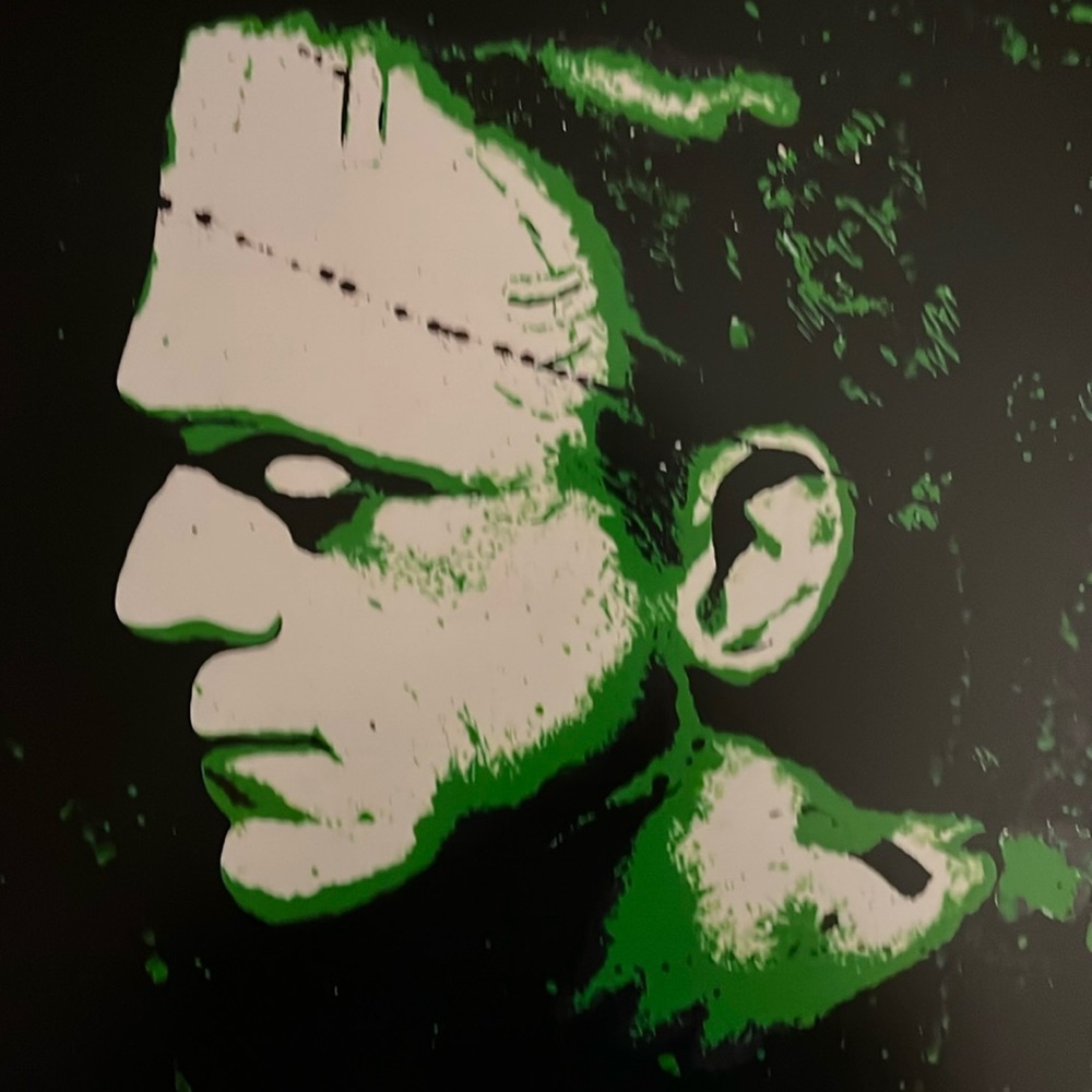 Frankenstein horror art print 14x11